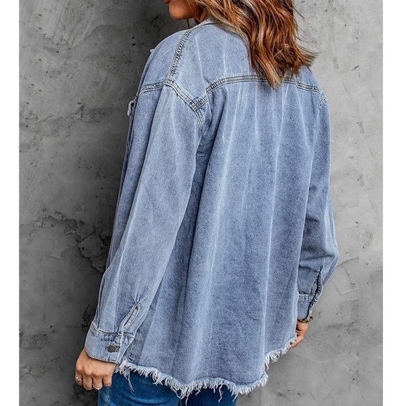 Denim Button Down - Picture 3 of 6